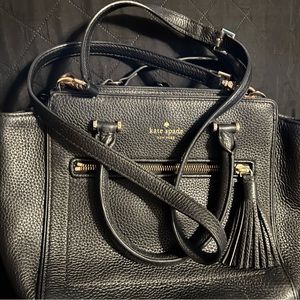 Kate spade black leather purse